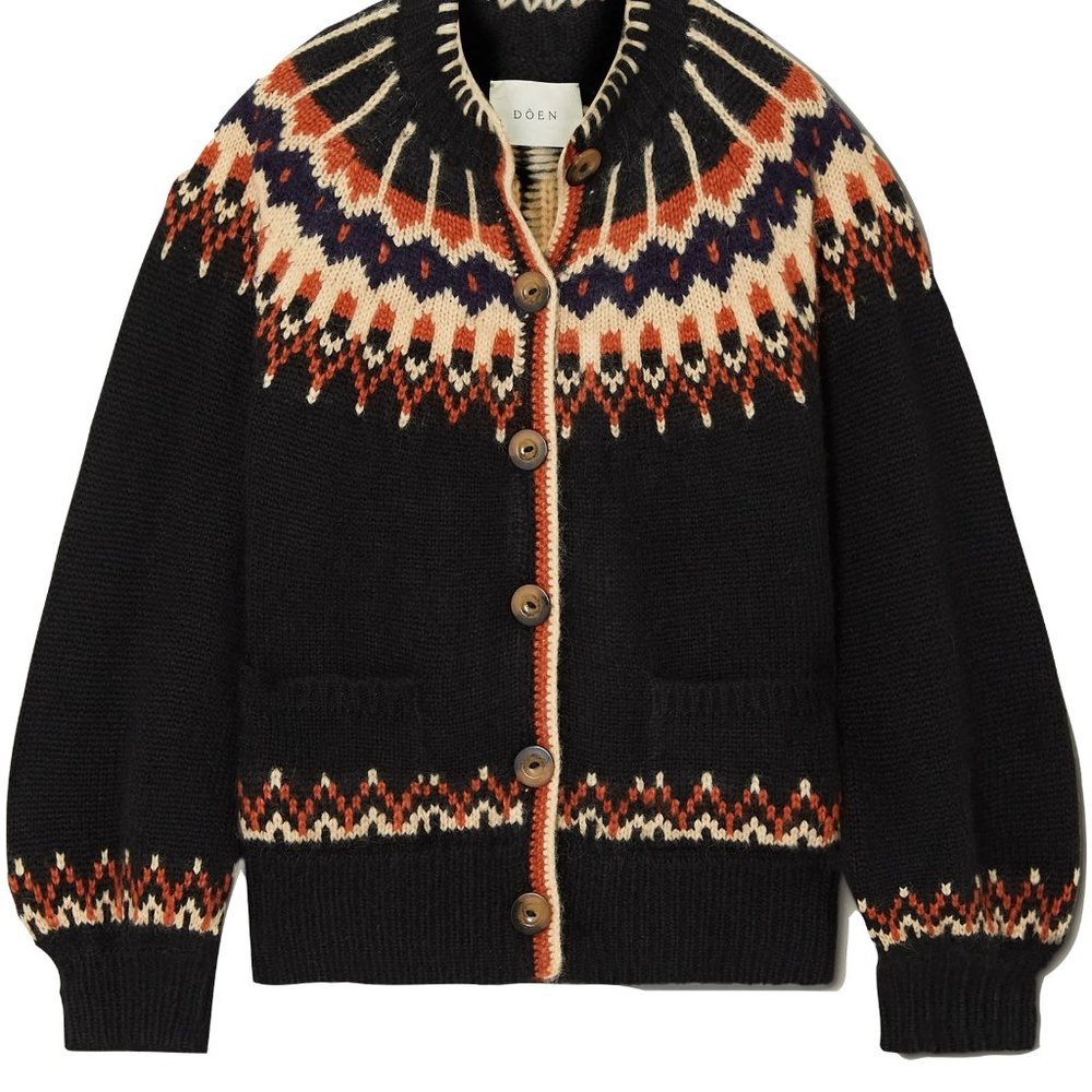 Doen Hue Cardigan in Aberdeen Fair Isle, large - Picture 2 of 8